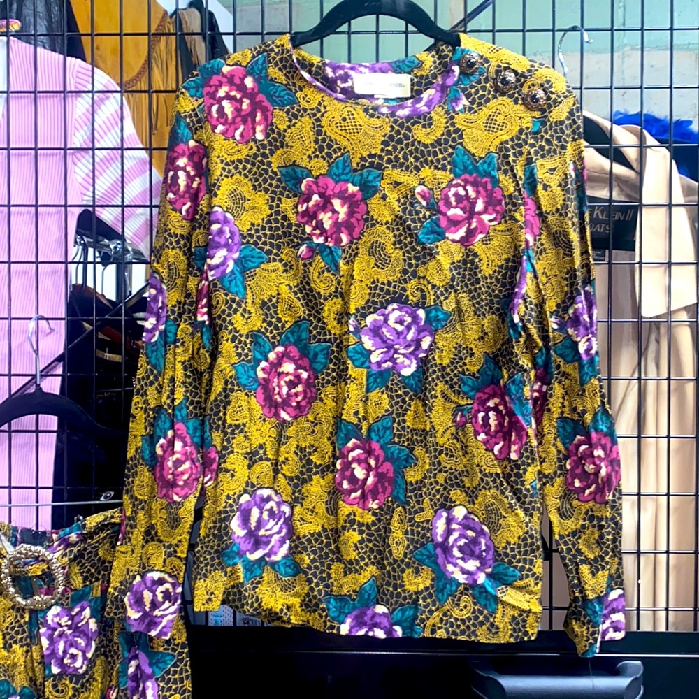 Vintage Casual Corner Floral Blouse